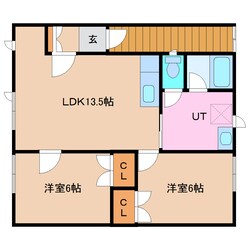 岩見沢駅 徒歩10分 1階の物件間取画像